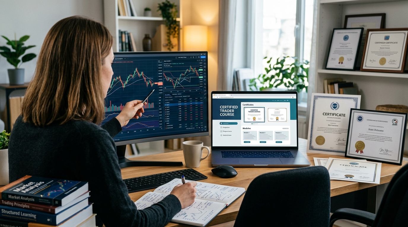 Curso de trader com certificado: o que avaliar antes de pagar